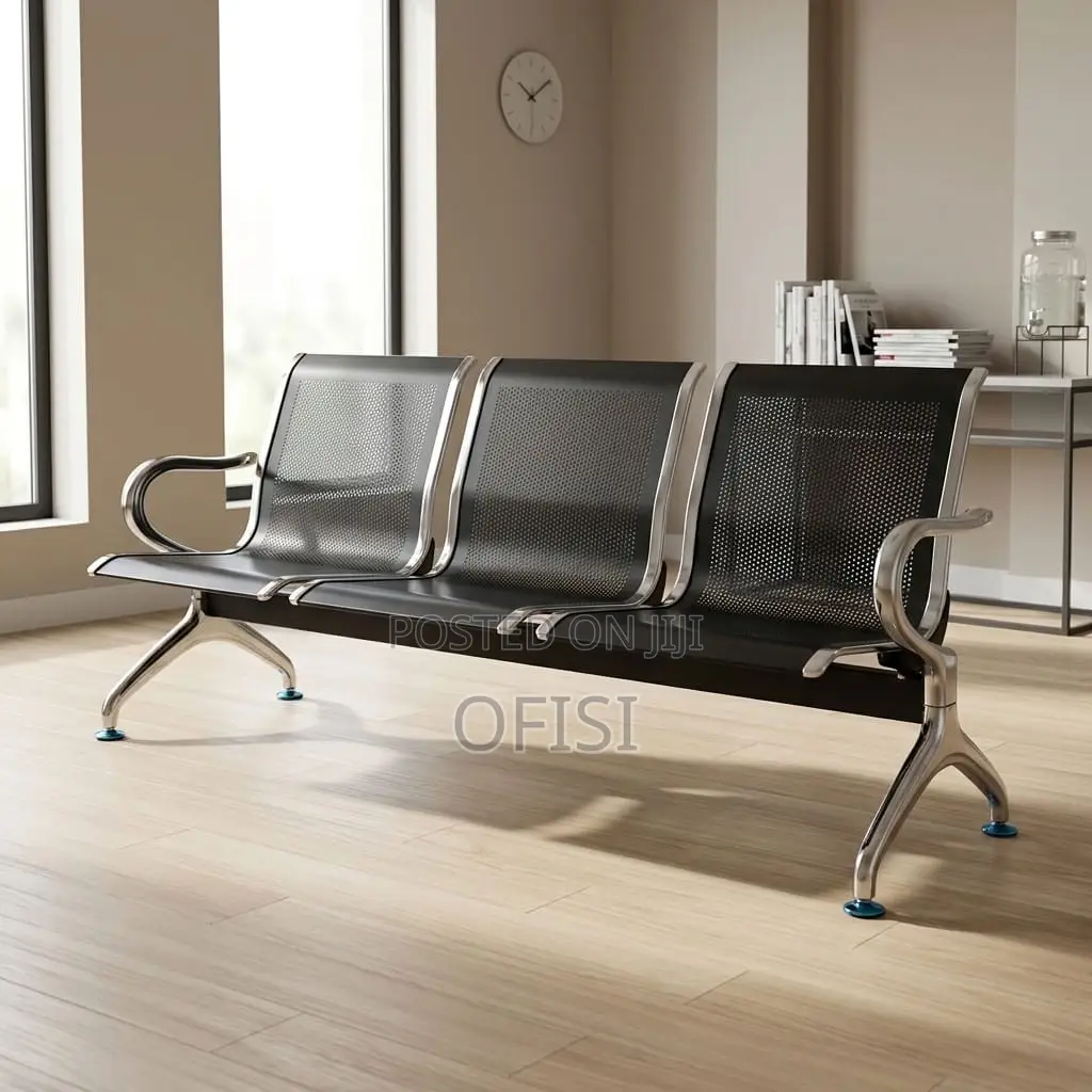 Waiting Bench; 3 Seater Non Padded Waiting Bench