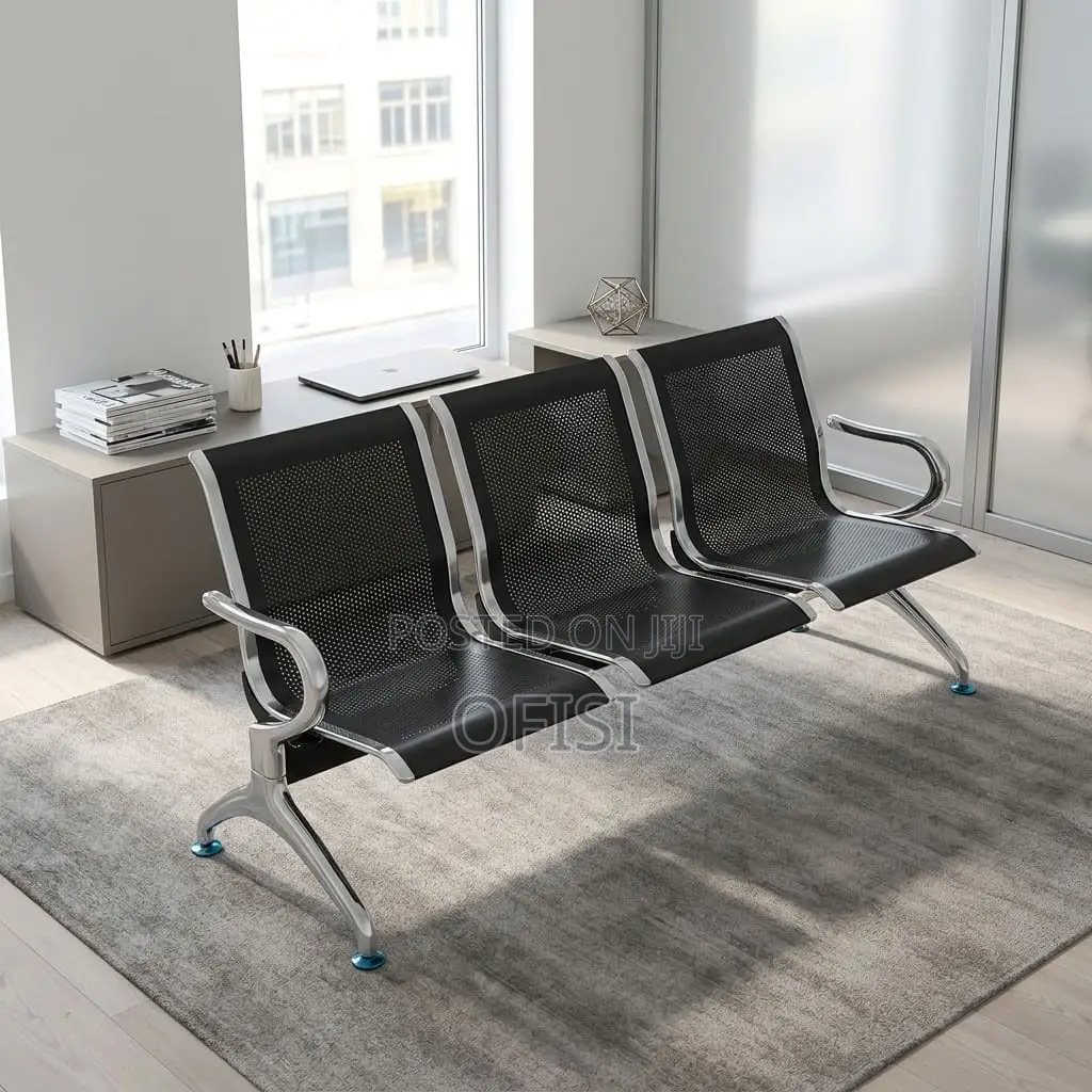 Waiting Bench; 3 Seater Non Padded Waiting Bench