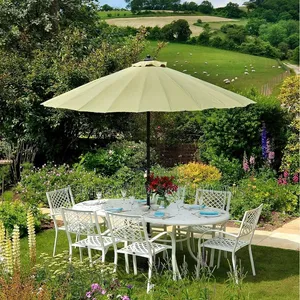 2.7M Parasol Replaceable Cloth Garden Umbrella