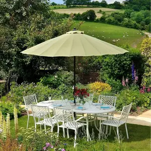 2.7M Parasol Replaceable Cloth Garden Umbrella