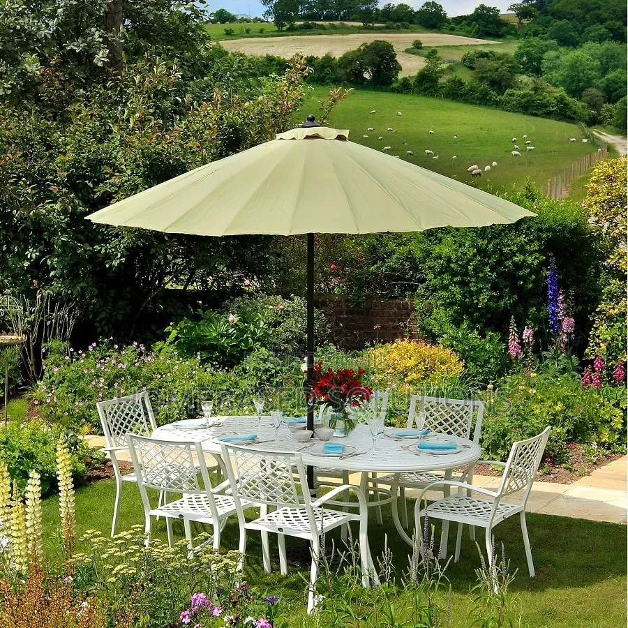 2.7M Parasol Replaceable Cloth Garden Umbrella