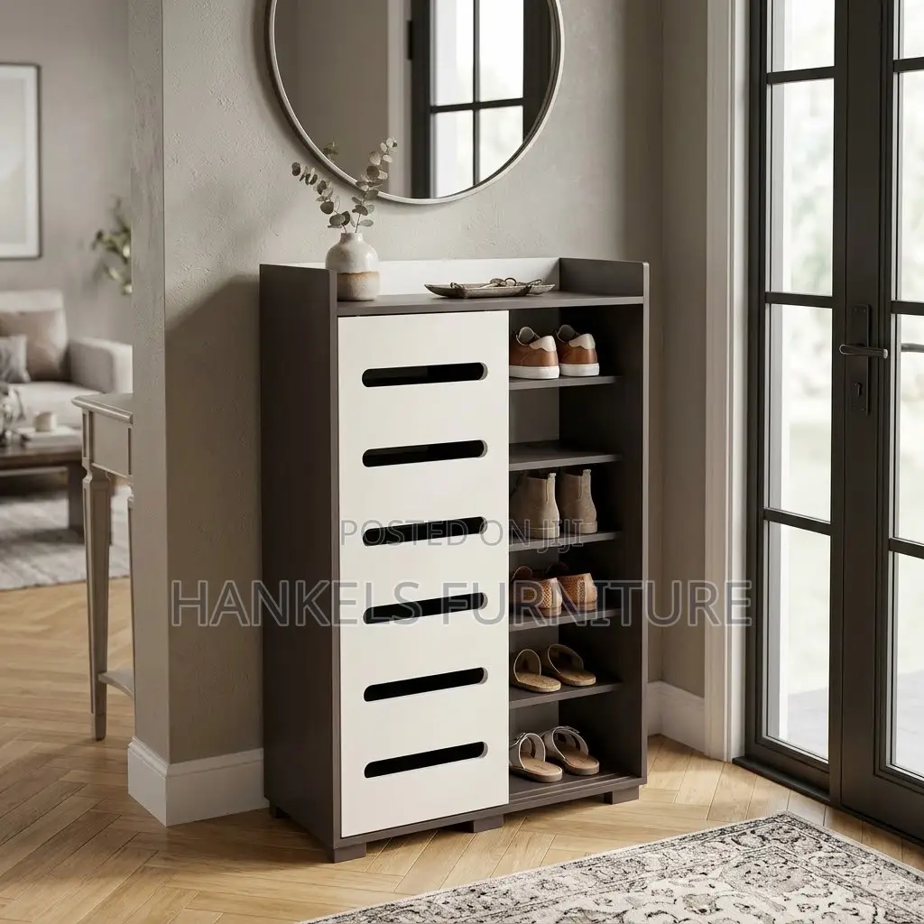 Sliding Door Shoerack – Modern Shoe Storage Cabinet