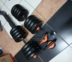 6-in-1 50kg Adjustable Dumbbell, Kettlebell, Weight Set