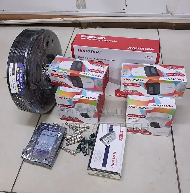 Hikvision 4 Camera Kit – 2 Dome + 2 Bullet Full Color Security Cameras