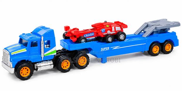 Toy Transport Truck With Racing Car