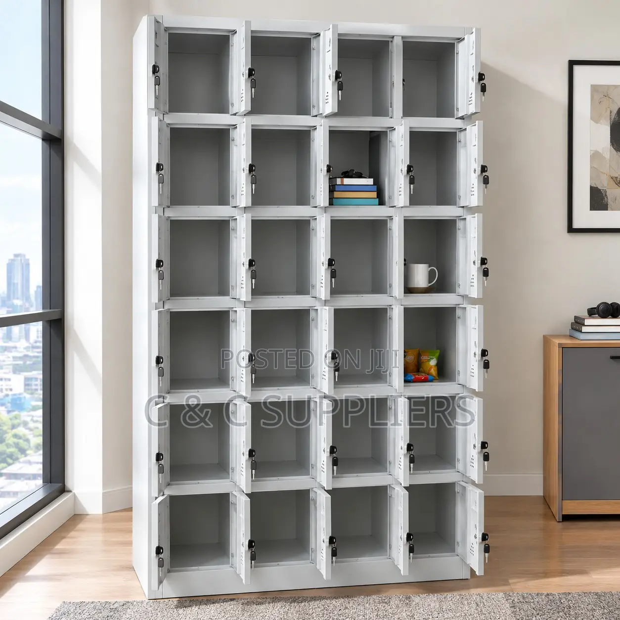 24 Locker Office File Cabinet