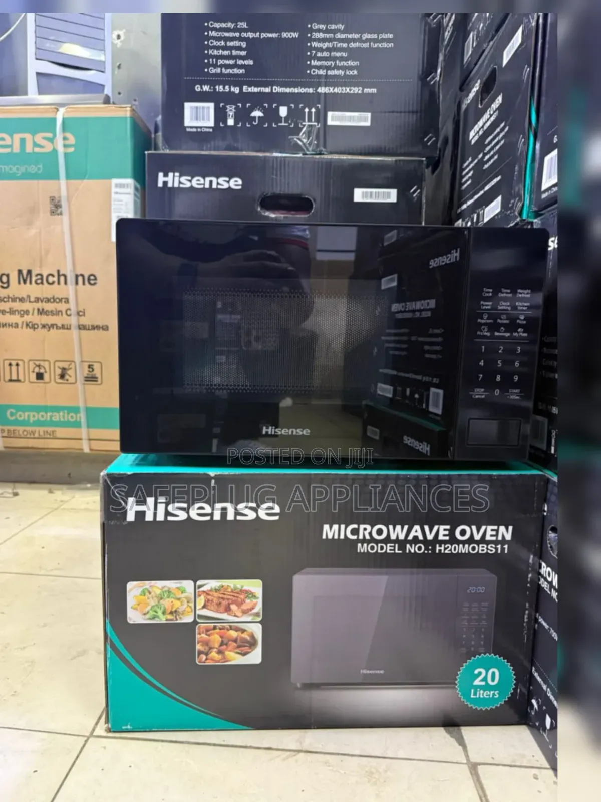 Hisense Black Silver Microwave Oven – Modern Kitchen Essential