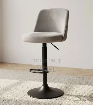 Modern Barstool : Gray Height Adjustable Bar Stool