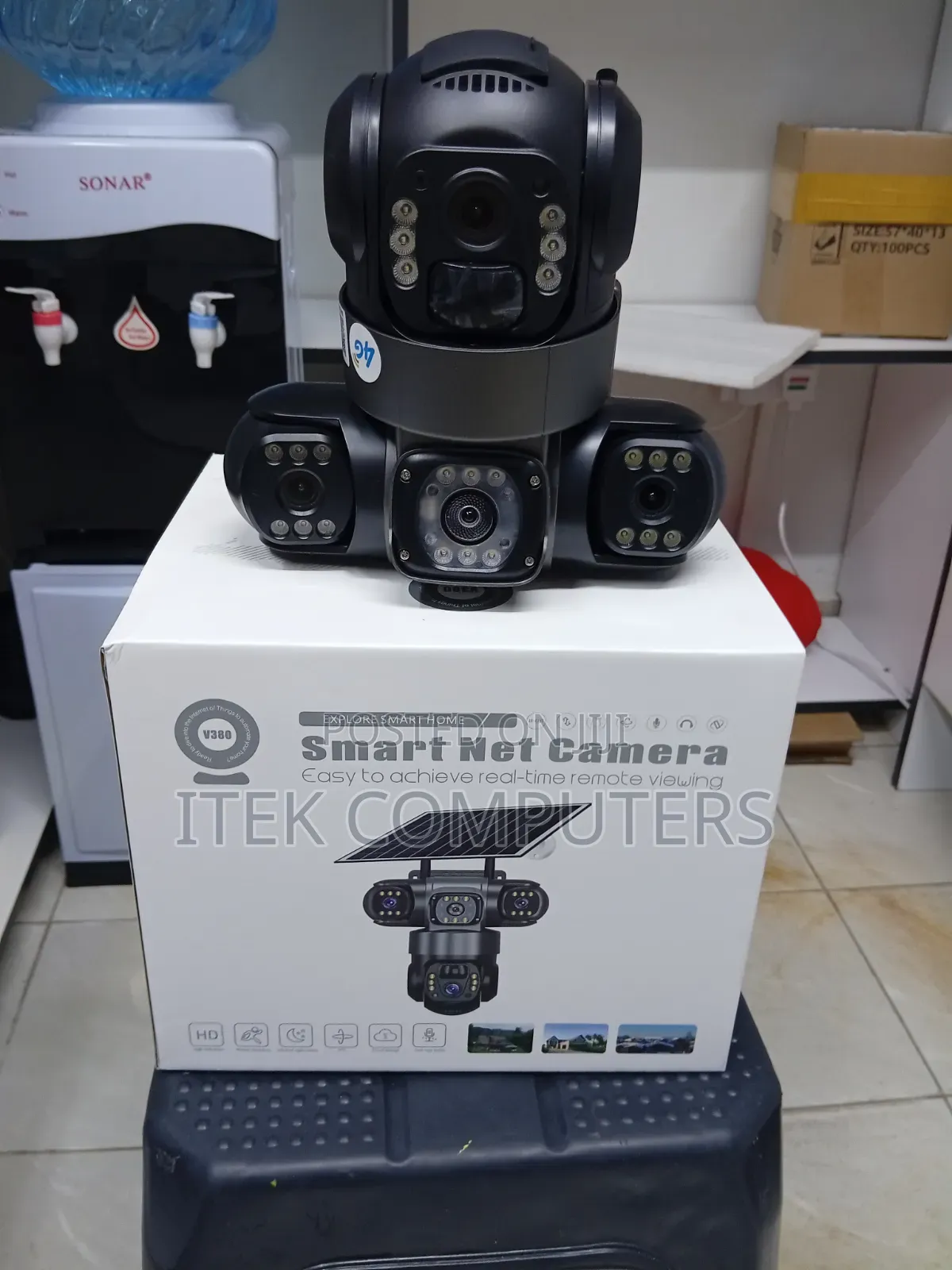 WiFi Solar Triple Lens Camera With Motion Tracking and Audio System HD