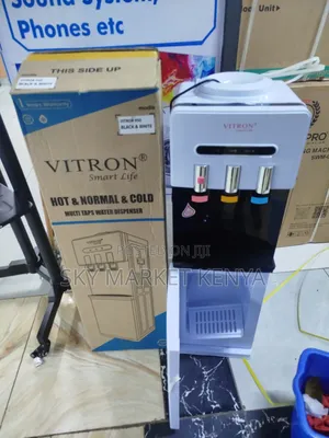 Von Water Dispenser 3 Taps Black and White
