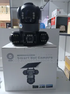 Three Lens Solar Powered WiFi PTZ Camera for Flexible Remote Security.