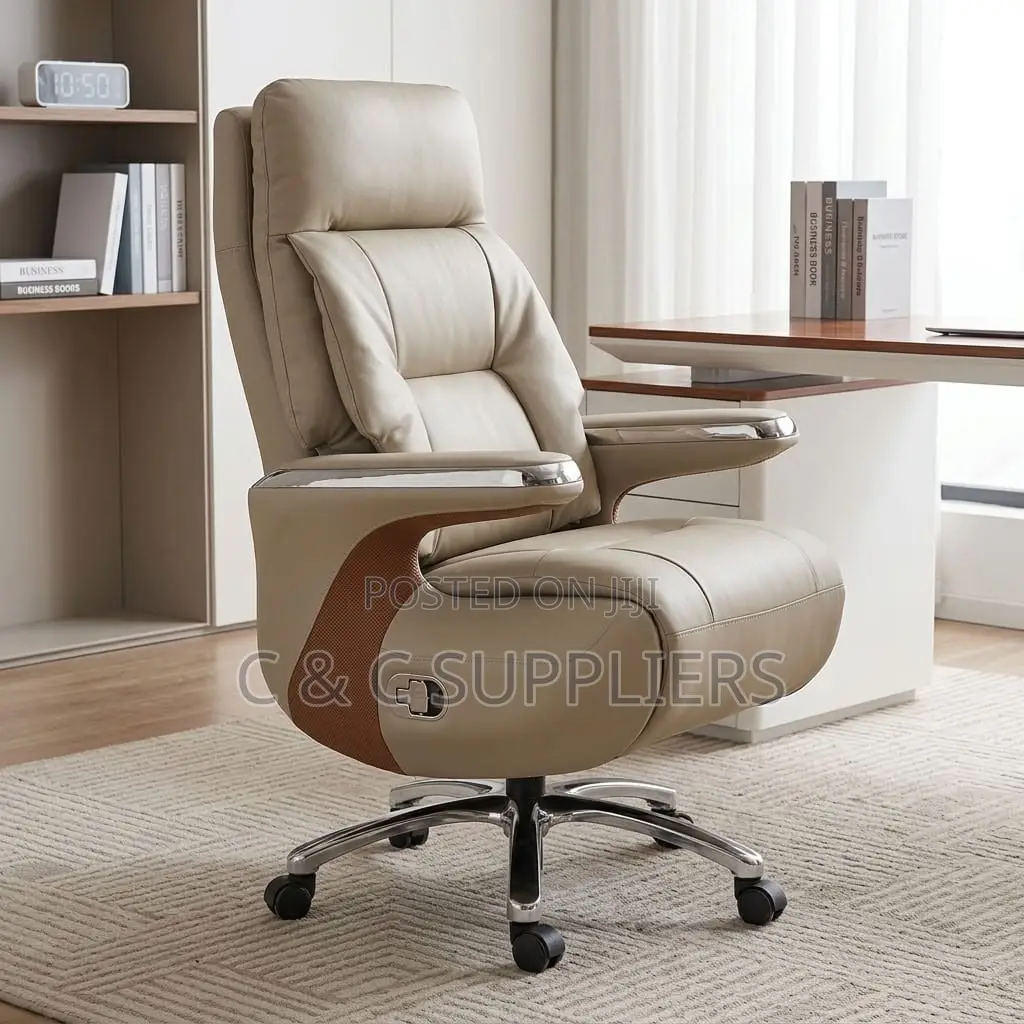 Office PU Leather Chair With Modern Armrest