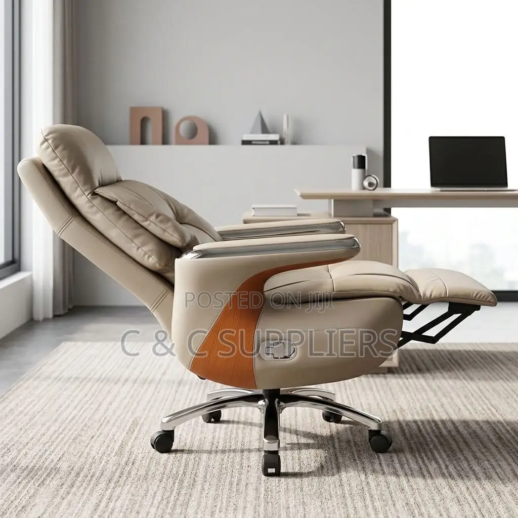 Office PU Leather Chair With Modern Armrest