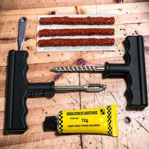 Professional Tubeless Tire Puncture Plug and Patch Kit