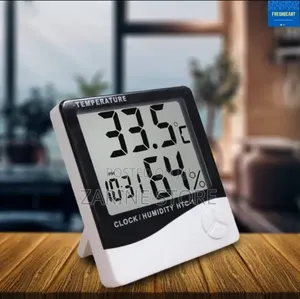 Clock Humidity Temperature Meter With Mode Memory and Adj