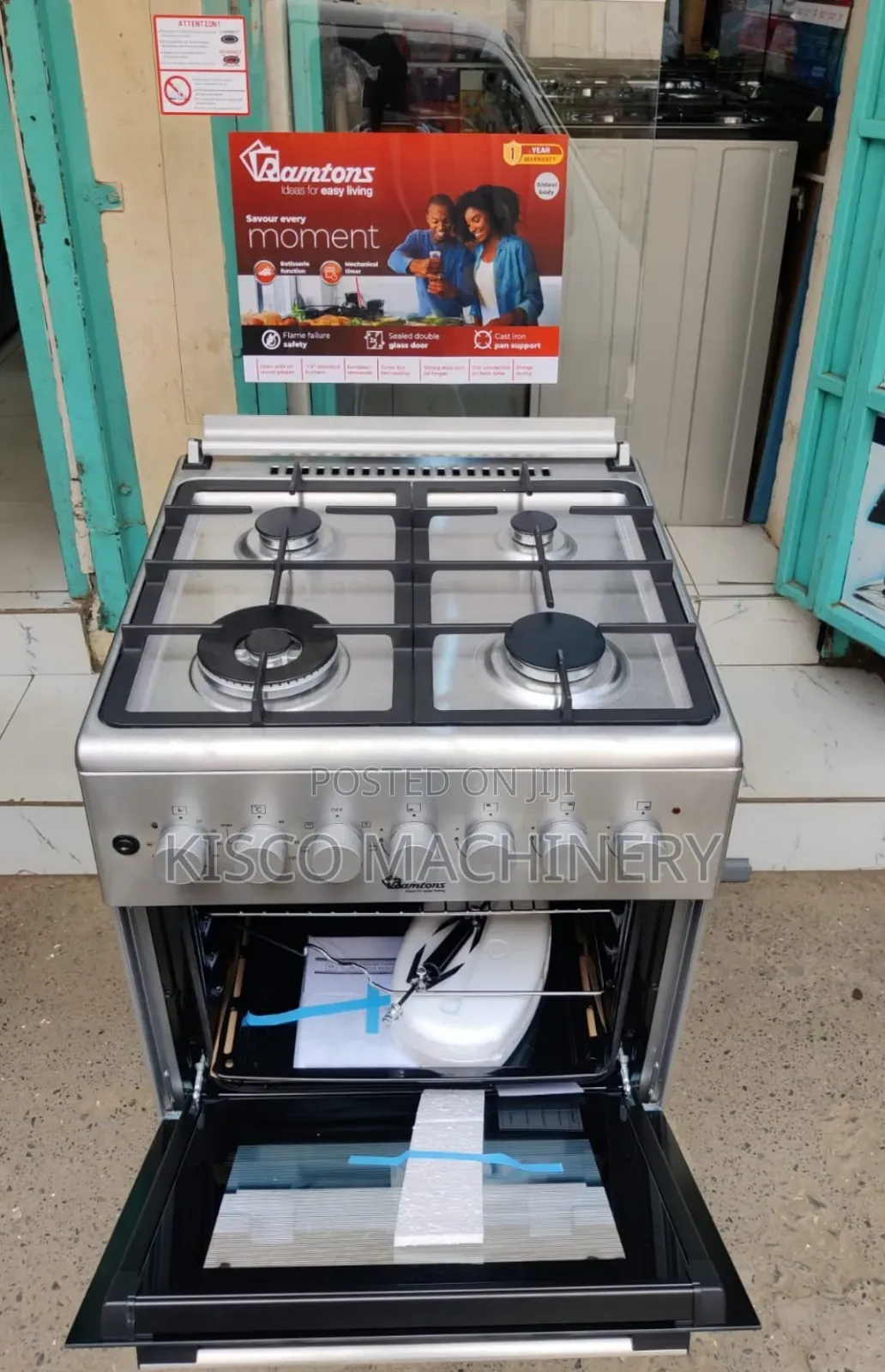 Ramtons Standing Cooker RC397 4GAS Electric Oven