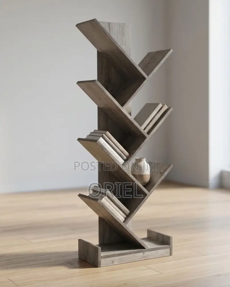 Offiec Bookshelf : Tree Shaped Wooden Office Bookshelf