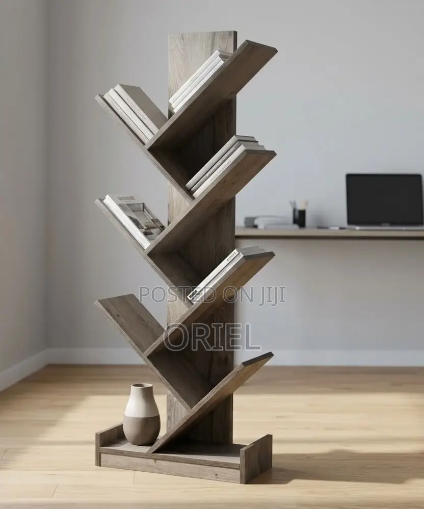 Offiec Bookshelf : Tree Shaped Wooden Office Bookshelf