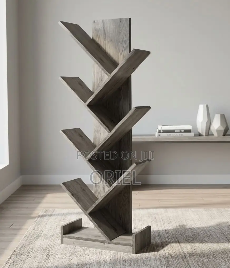 Offiec Bookshelf : Tree Shaped Wooden Office Bookshelf
