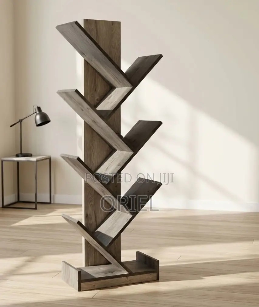 Offiec Bookshelf : Tree Shaped Wooden Office Bookshelf