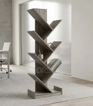 Offiec Bookshelf : Tree Shaped Wooden Office Bookshelf