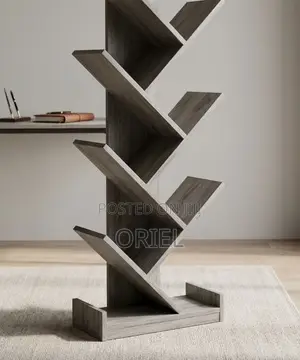 Offiec Bookshelf : Tree Shaped Wooden Office Bookshelf
