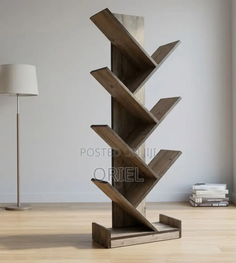 Offiec Bookshelf : Tree Shaped Wooden Office Bookshelf