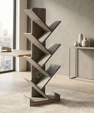 Offiec Bookshelf : Tree Shaped Wooden Office Bookshelf