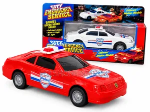 City Emergency Service Police Toy Car – Pull-Back Action Model