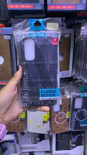 Black Rugged Shield Hard Case Designed for the Samsung Galaxy A54 5G