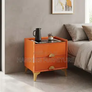 Side Bed Drawers With LED Light – Modern Bedside Table