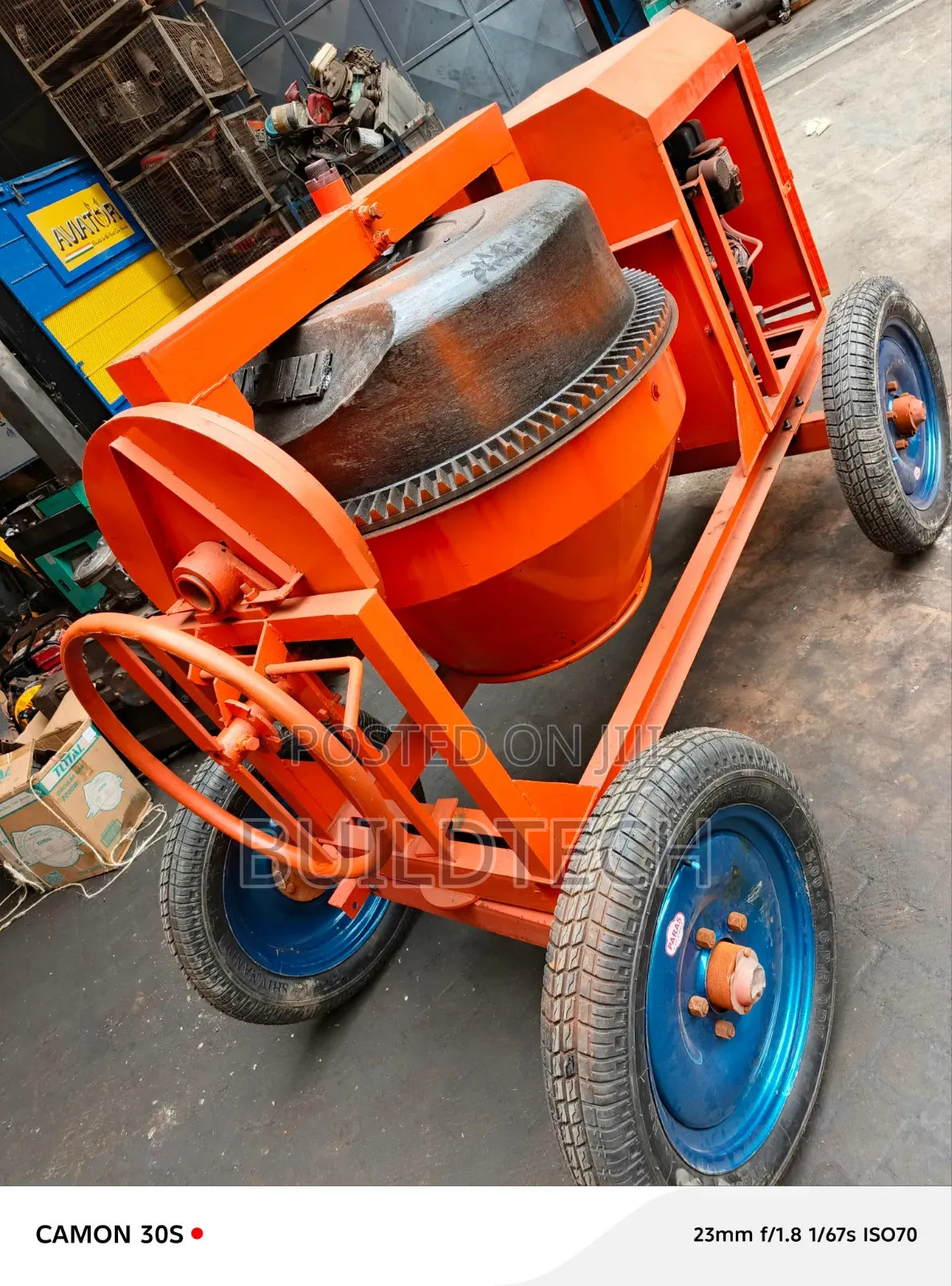 Industrial 500L Concrete Mixer Machine With 6.5Hh Engine