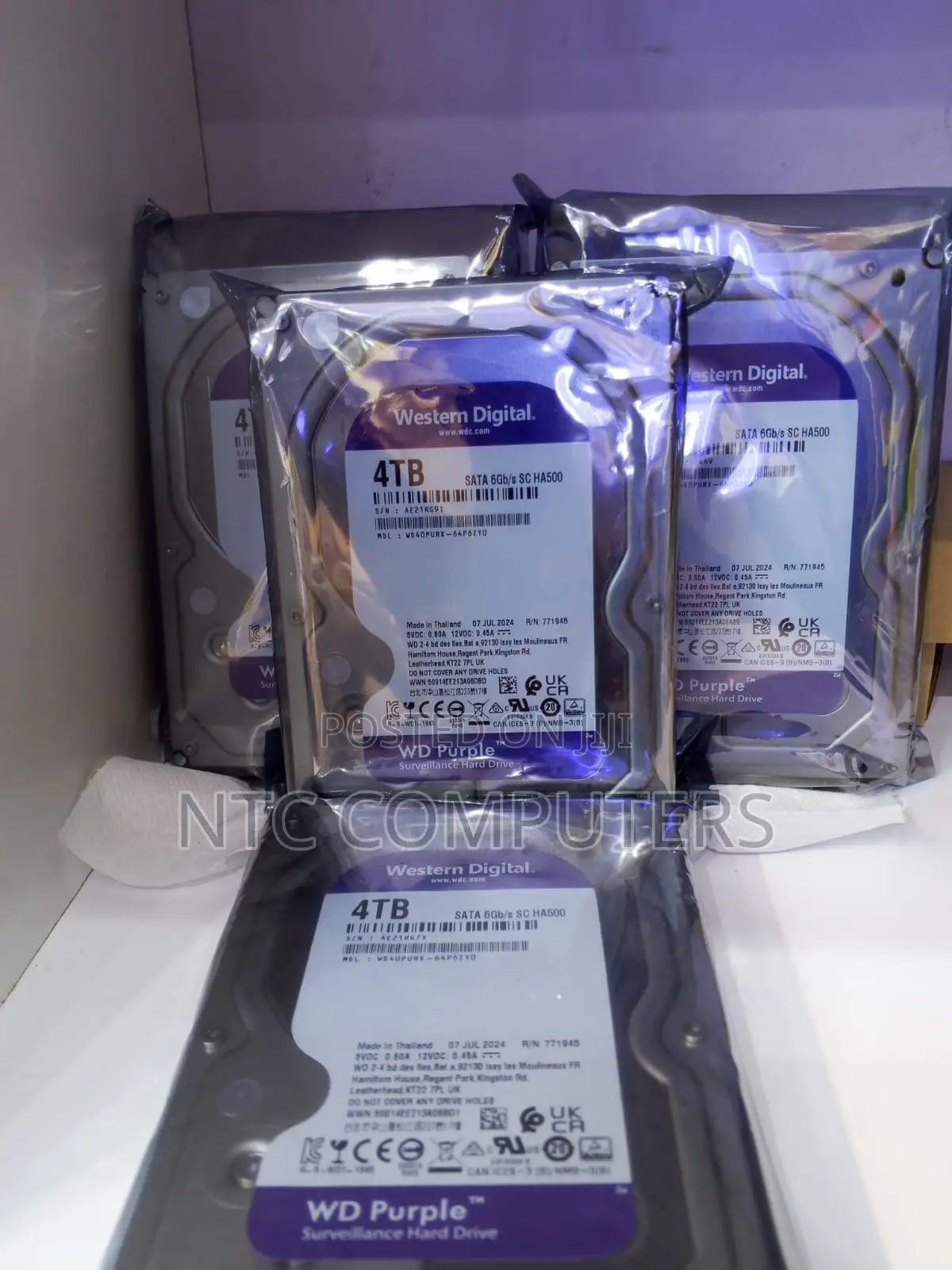 WD Purple 4TB Surveillance Internal Hard Disk Drive