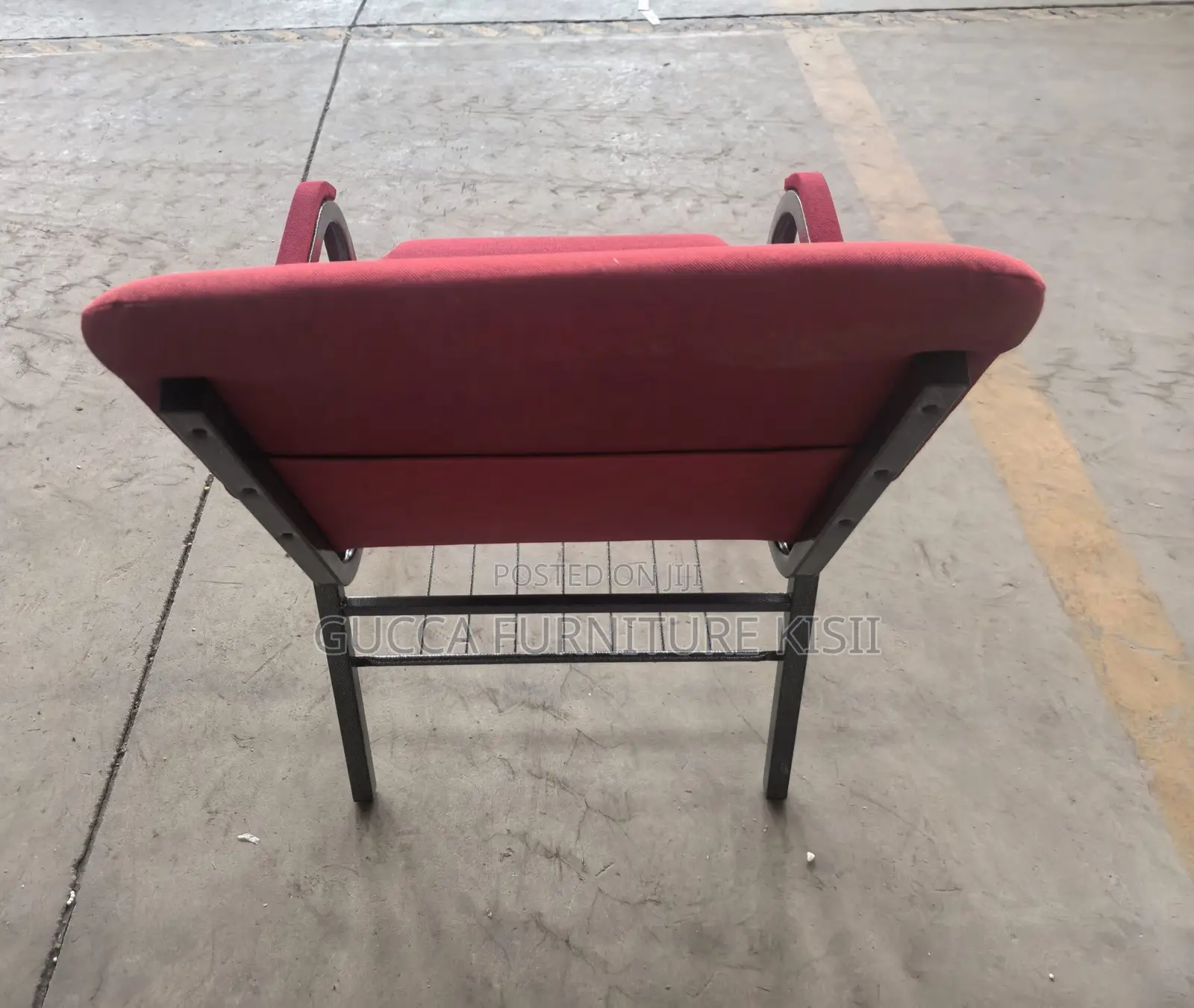 Modern Fabric Church Chair With Armrests