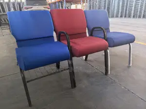 Modern Fabric Church Chair With Armrests