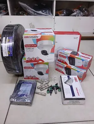 Hikvision 4CH Full Color Camera Kit – 2 Dome + 2 Bullet 2-Way Talk