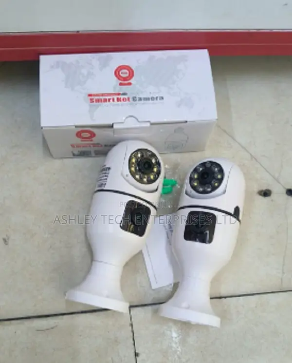 1`V380 Dual Lens 360° Bulb CCTV Camera