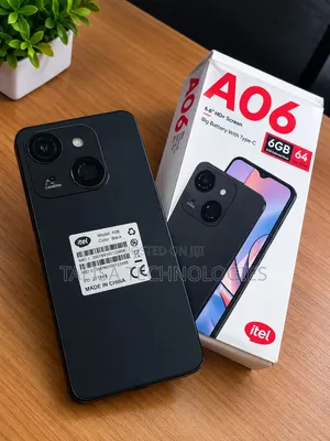 New Itel A06 64 GB Black