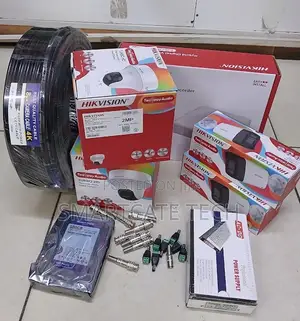 4 Camera Hikvision CCTV Kit – 2 Dome + 2 Bullet Night Color Cameras