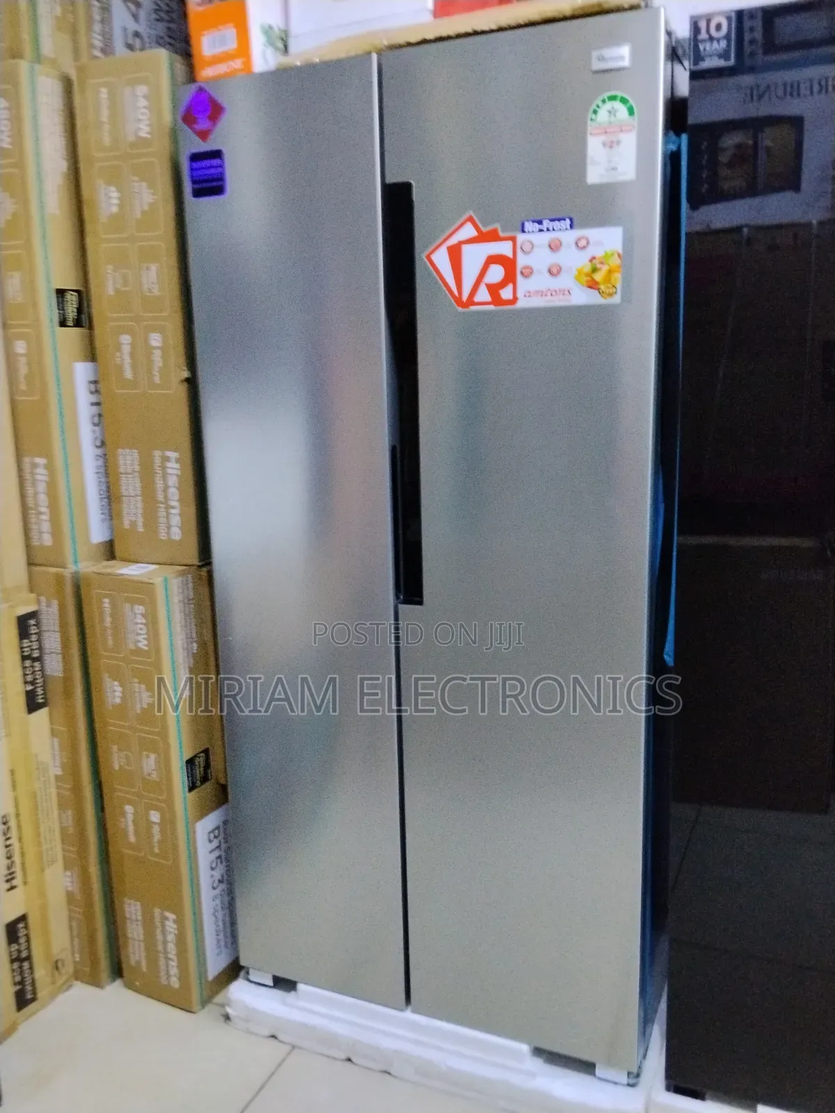 Ramtons Rf 319 Side by Side Led Fridge No Frost