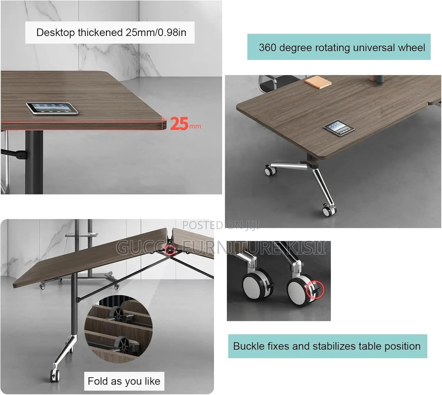 2.4M Foldable Conference Meeting Table