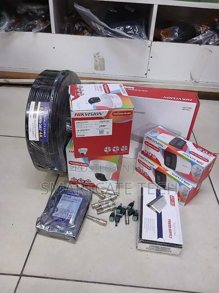 Hikvision 4CH Surveillance Kit 2 Dome 2 Bullet With Full Color Vision
