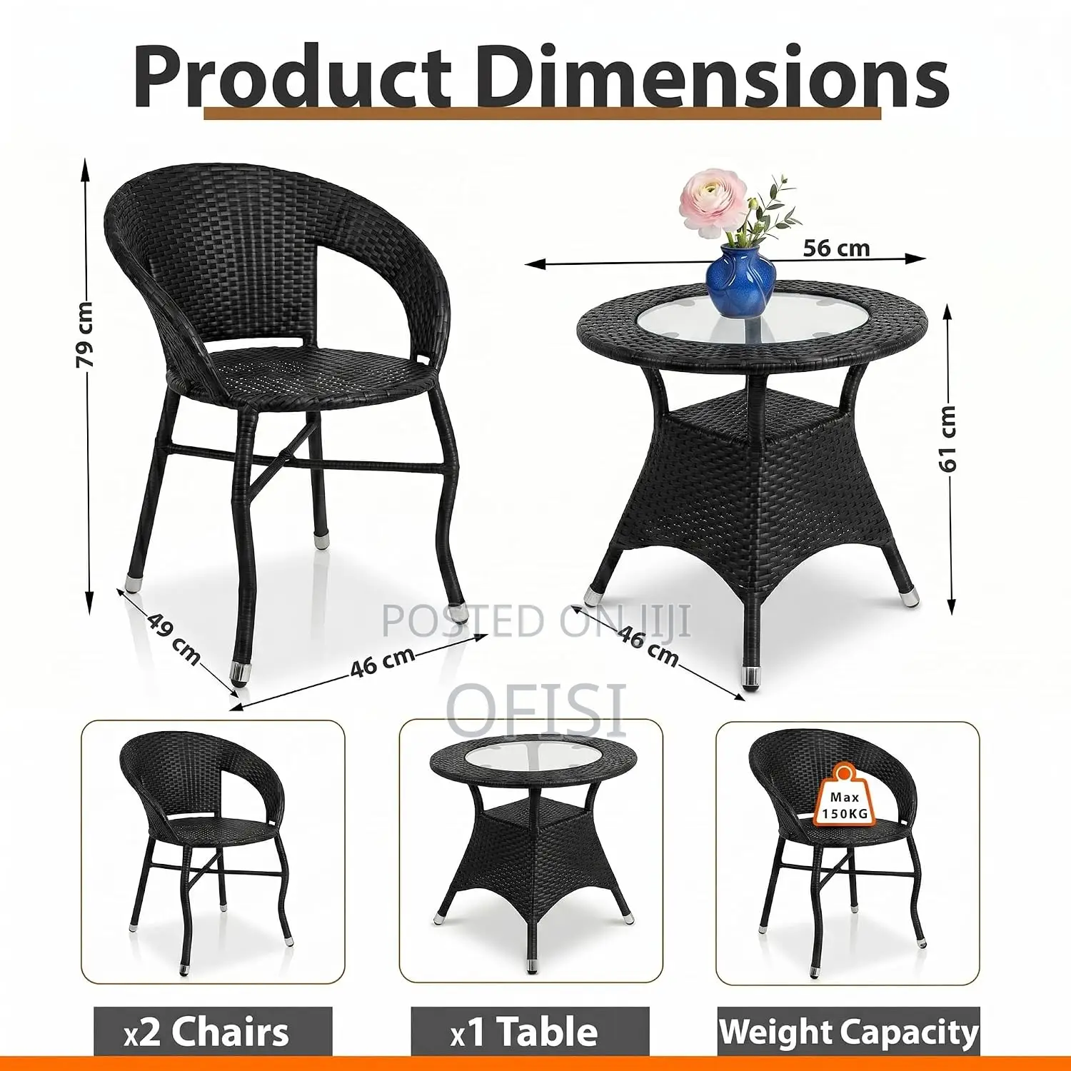 Rattan Sets: 2-Seater Outdoor Set