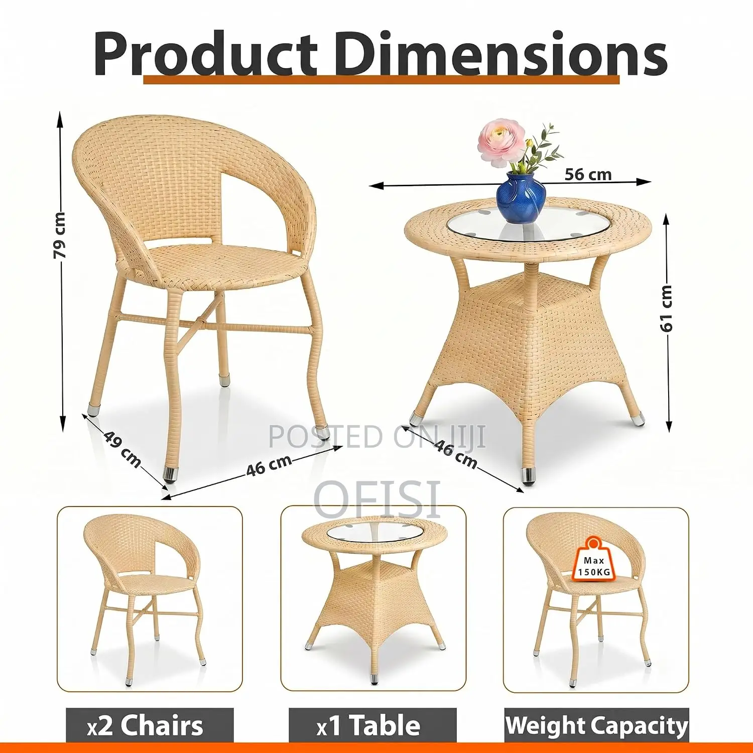 Rattan Sets: 2-Seater Outdoor Set