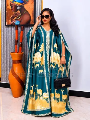 African Print Silk Dera Free Size