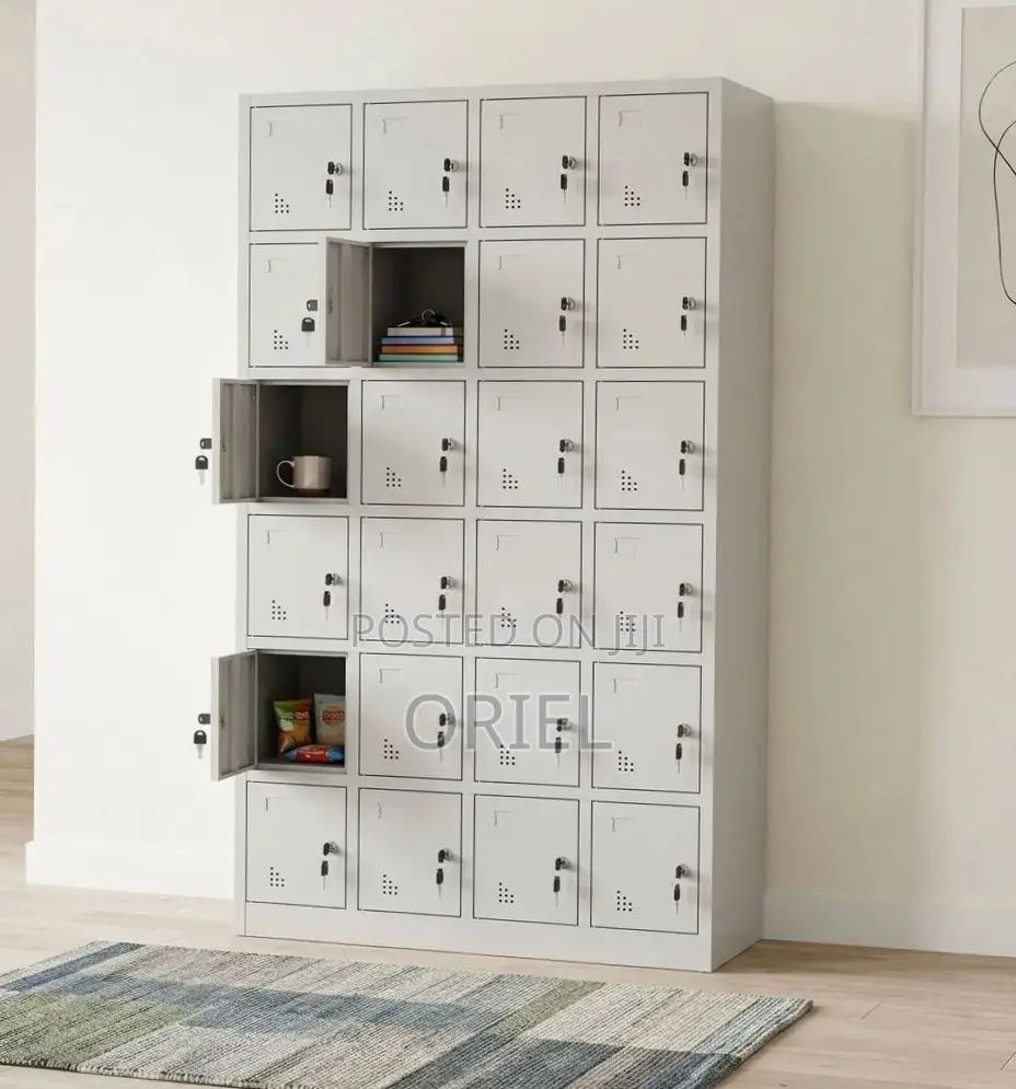 Office Cabinet : 24-Compartment Staff Storage Locker