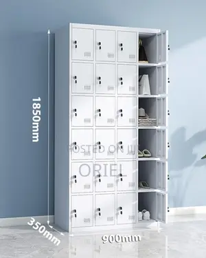 Office Cabinet : 24-Compartment Staff Storage Locker