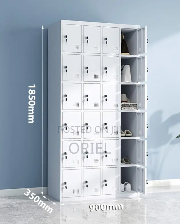 Office Cabinet : 24-Compartment Staff Storage Locker