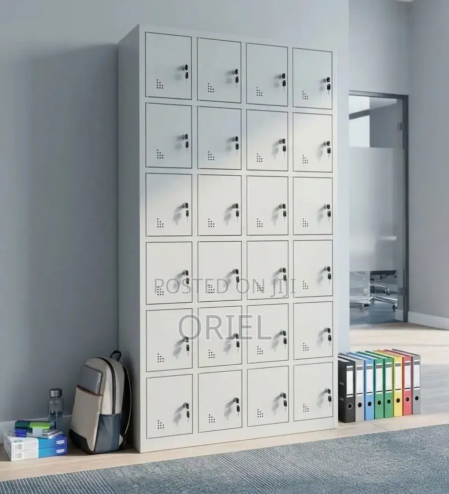 Office Cabinet : 24-Compartment Staff Storage Locker