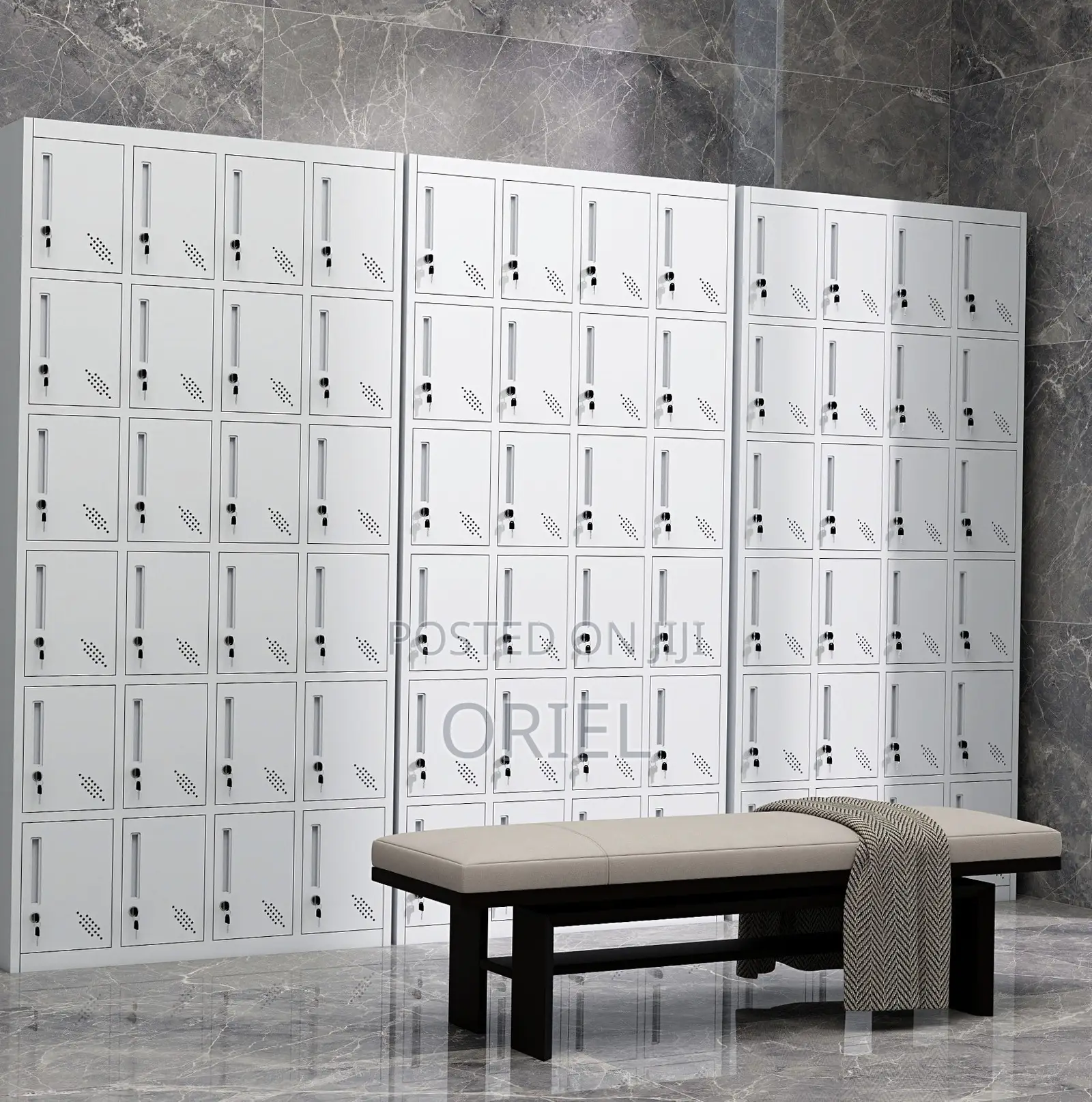 Office Cabinet : 24-Compartment Staff Storage Locker